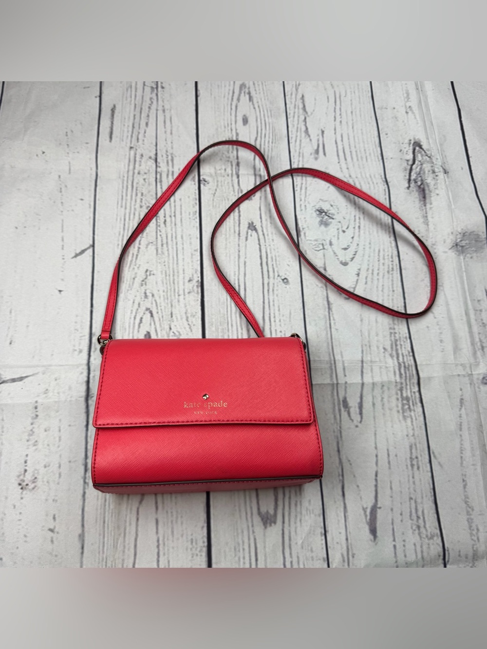 Kate Spade Cedar Street Magnolia Crossbody Bag Purse Watermelon Pink Summer